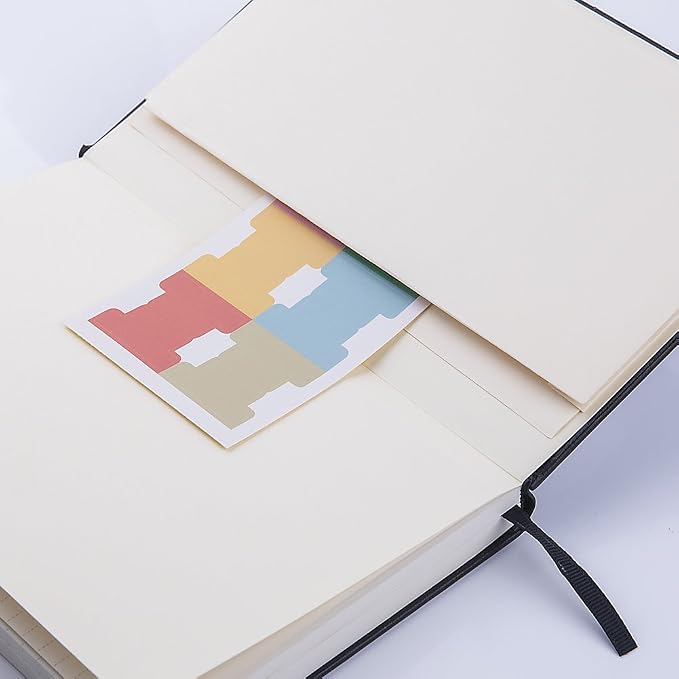 Lemome Ruled Notebook/Journal - Lined Journal for Writing, 5.75'' x 8.4'' Notebook Journal, 146 pages Faux Leather Notebook with Thick Paper, Waterproof Hardcover, Elastic Closure