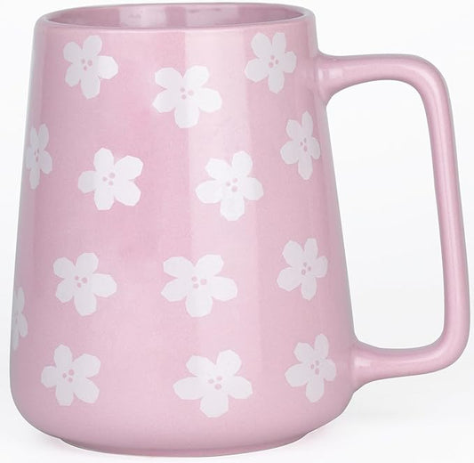 24 OZ Extra Large Ceramic Coffee Mug, Jumbo Coffee Mugs, Big Tea Cups with a Large Handle for Office and Home, Microwave and Dishwasher Safe (24 OZ Purple)