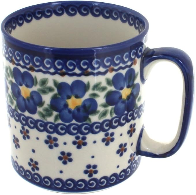 Blue Rose Polish Pottery Spring Blossom Coffee Mug