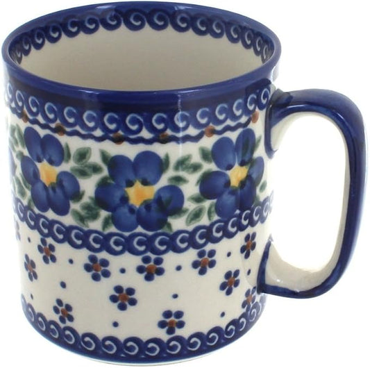 Blue Rose Polish Pottery Spring Blossom Coffee Mug