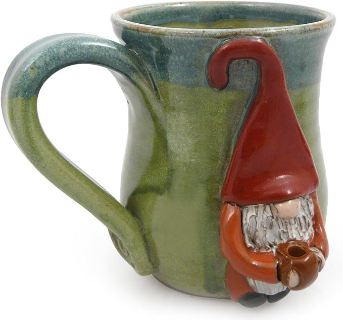 American Made Stoneware Pottery Java Gnome Coffee Mug