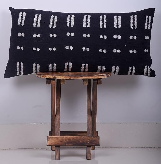 Trade Star 100% Cotton Pillow Covers Oblong Ethnic Sofa Decor Pillow Case Throw Pillow Case Decorative Rustic Cushion Case Farmhouse Authentic Tribal Accent Decor Cushion Cover for Bed (12x24 Inches)
