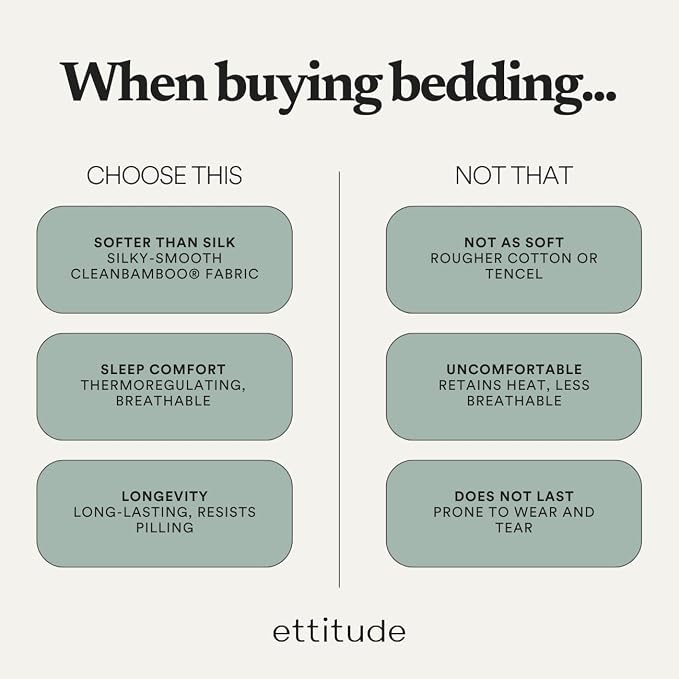 ettitude 100% Lyocell Organic King Pillowcase Set of 2, Slate Gray | Cooling Sateen Pillowcases with Envelope Closure for Hot Sleepers or Sensitive Skin, Hypoallergenic, Sustainable, OEKO-TEX