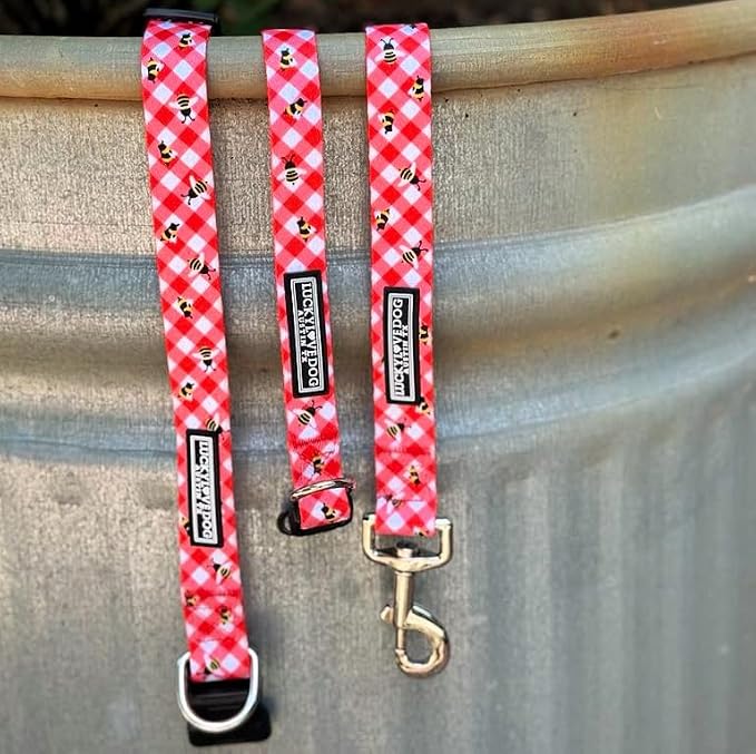 Lucky Love Dog - Adjustable Dog Collar with Easy Click Buckle for Large Ones, Durable, & Comfortable for Male & Female Dogs, Pet Collar for Puppies & Adult Dogs - Bailey, Large