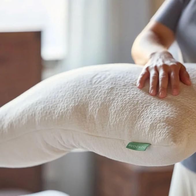 Avocado Organic Pillow Natural Latex Core with Kapok Fiber Fill (King (34" x 19"))
