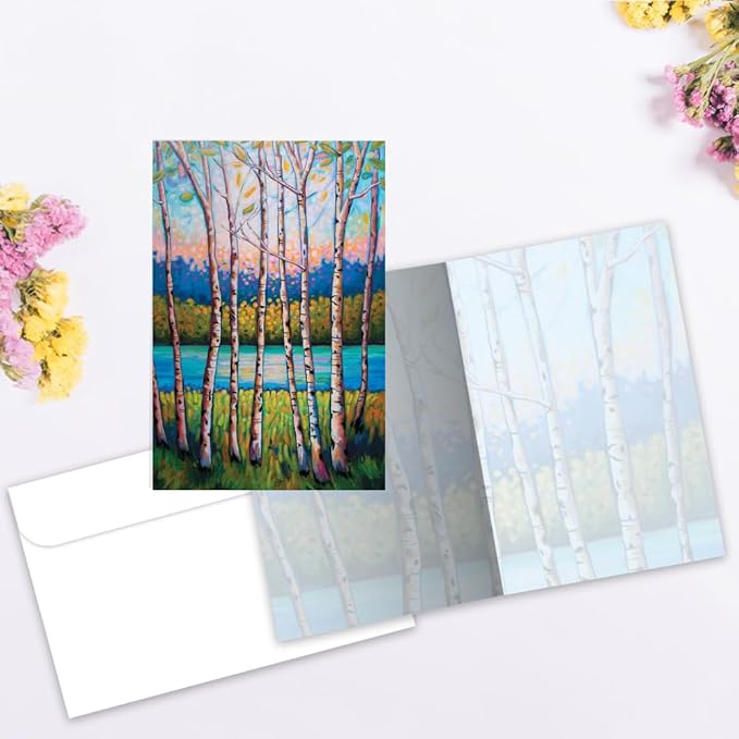 Tree-Free Greetings - All Occasion Cards - Artful Designs - 12 Cards + White Envelopes - Made in USA - 100% Recycled Paper - 4"x6" - Hope Springs Eternal (FS64171)