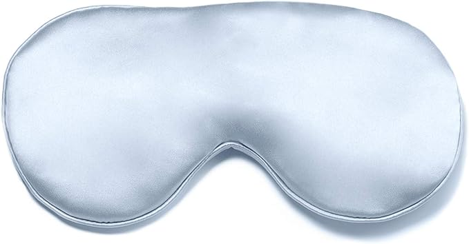 Fishers Finery 25 Momme 100% Mulberry Silk Therapeutic Sleep Mask (Blue)