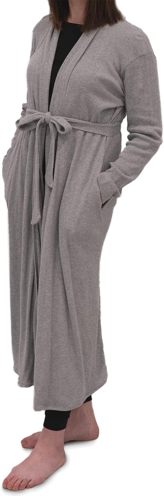 monica + andy Women's Robe, 100% Organic Women's Clothing for Labor & Delivery, Maternity Clothes, Postpartum Nightgown