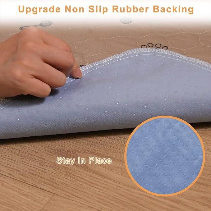 Peepeego 2Pack 36"x36" Pee Pads Washable Waterproof Rugs for Dog Training