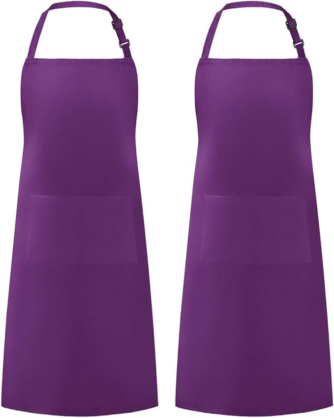 Syntus Apron for Men Women, Adjustable Cooking Kitchen Chef Aprons with 2 Pockets