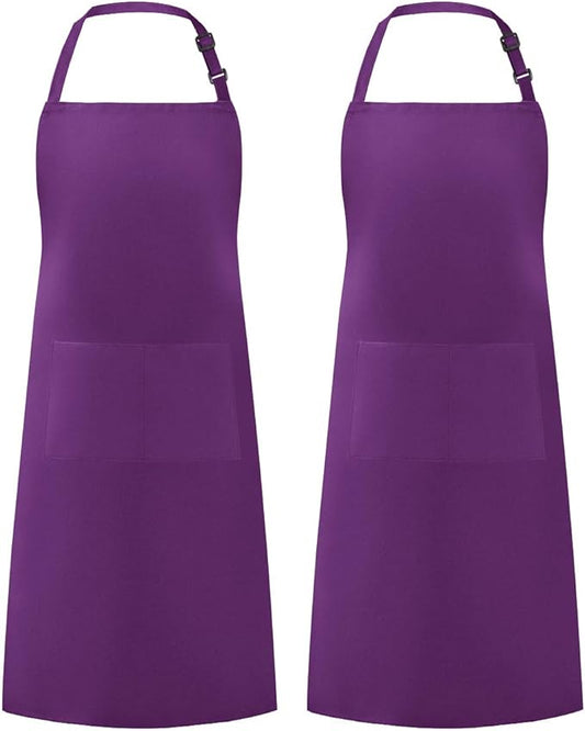 Syntus Apron for Men Women, Adjustable Cooking Kitchen Chef Aprons with 2 Pockets