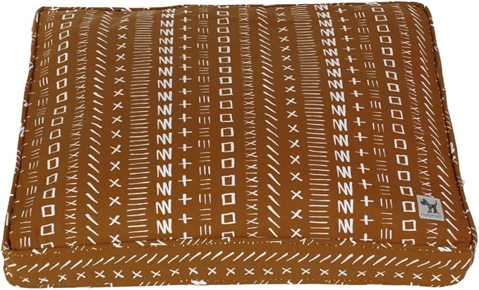 Molly Mutt Sheepy Wool Crate Mat - 100% Cotton Canvas Cover with Temperature-Regulating 100% Natural Wool-Filled Insert Dog Bed - Soft & Supportive Wool-Filled Bed - (24"x18"x2.5", Everywhere)