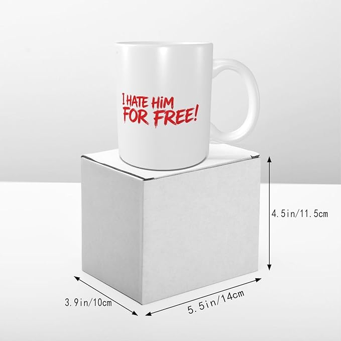 Free Protest Handmade Ceramic Mug Eco Friendly Thick Non Slip Base Comfort Handle Home Office