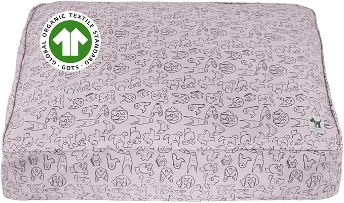 Molly Mutt Only You Dog Bed Duvet Cover, 100% Cotton Canvas Cover for Dog, Puppy, or Cat Bed, Durable, Washable, and Free of Harmful Chemicals, Small, 22"x27"x5"