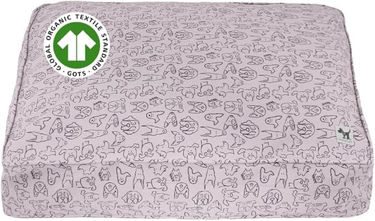 Molly Mutt Only You Dog Bed Duvet Cover, 100% Cotton Canvas Cover for Dog, Puppy, or Cat Bed, Durable, Washable, and Free of Harmful Chemicals, Medium/Large, 27"x36"x5"
