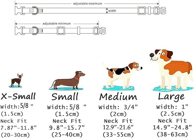 Mihqy Dog Collar with Bohemia Floral Tribal Geometric Patterns - Soft Ethnic Style Collar Adjustable for Small Medium Large Dogs(Purple Bohemia,M)