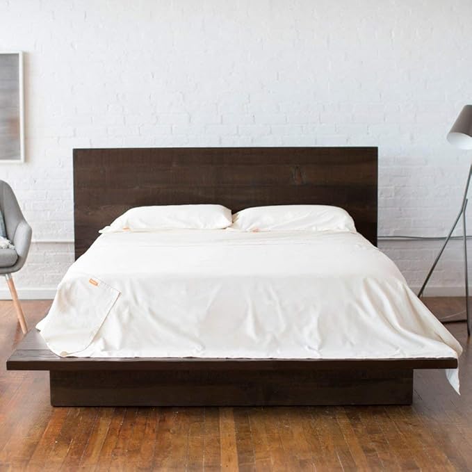 Happsy Organic King Bed Sheet - Breathable & Fitted Bed Sheet for King Size Bed - 4 Piece Extra Soft Bedding Set - 300 Thread Count Organic Cotton Sheet Set