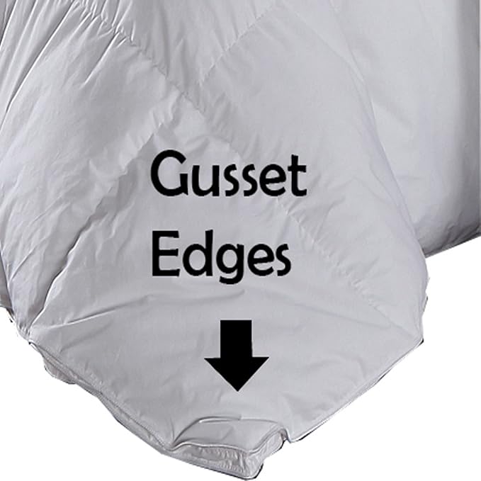 Royal Hotel Bedding 300 Thread Count Queen Size Down-Alternative Comforter, Overfilled Comforter, Duvet Insert 100% Cotton Shell - 100% Down-Alternative Fill, 750FP - 70OZ - White Solid, Queen