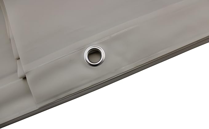Dependable Industries inc. Essentials Premium 6 Gauge PEVA Shower Curtain Liner - PVC Free Magnetized Bottom Odorless with Rustproof Grommets (Sand)