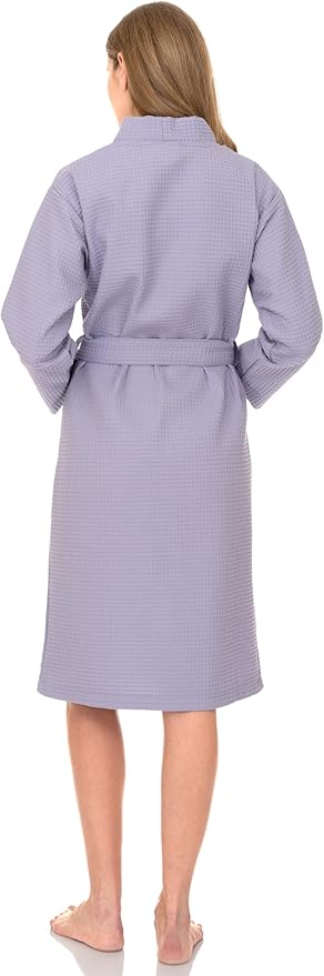 TowelSelections Womens Waffle Robe Kimono Spa Bathrobe Soft Shower Bath Robe for Women XS to XXL