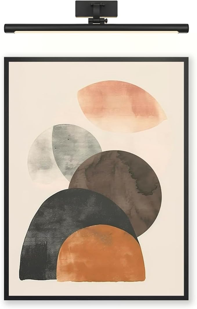 Moonow7 Modern Abstract Neutral Boho Geometric Print, Terracotta and Earth Tones Wall Art for Living Room, Bedroom, Entryway, and Office, Oversized Poster, Unframed Size 24x36” / 60x90 cm