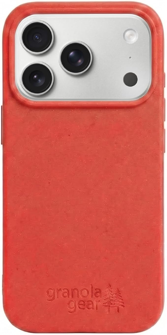 Eco by GranolaGear - Eco-Friendly Phone Case for iPhone 17 Pro - Biodegradable, Compostable, Plastic-Free, Made from Plants - Cajun Shrimp