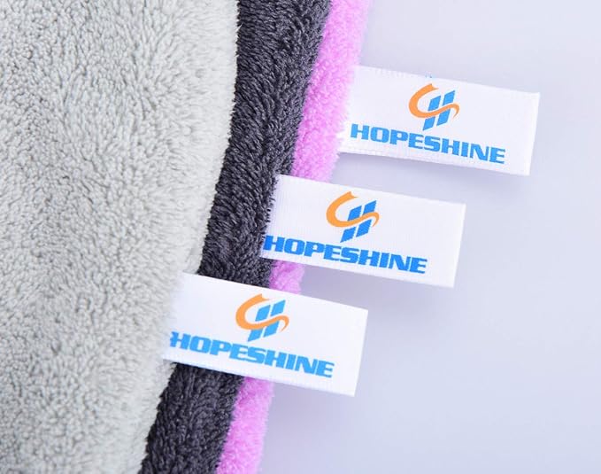 HOPESHINE Hair Drying Towel Twist Women's Soft Shower Microfiber Towels for Hair Turban Wrap Fast Drying Ultra Absorbent Cap Great Gift for Women (3-Pack Dark Grey+ Grey+Purple)
