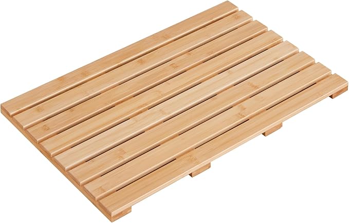Bath Mat for Shower, Wooden Floor Mat for Bathroom,Non-Slip | Heavy Duty, Shower Mat for Indoor Outdoor