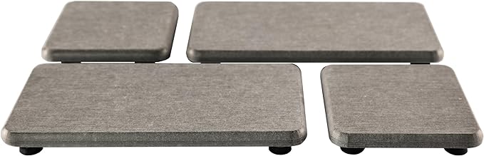 NiuYichee Set of 4 Water Absorbent Diatomite Coasters, Diatomaceous Earth Kitchen Soap Dish, Bathroom Trays, Water Absorbing Stone Used for Hand Soaps & Plants & Toiletries in The Modern Home