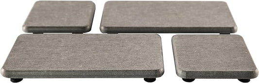 NiuYichee Set of 4 Water Absorbent Diatomite Coasters, Diatomaceous Earth Kitchen Soap Dish, Bathroom Trays, Water Absorbing Stone Used for Hand Soaps & Plants & Toiletries in The Modern Home