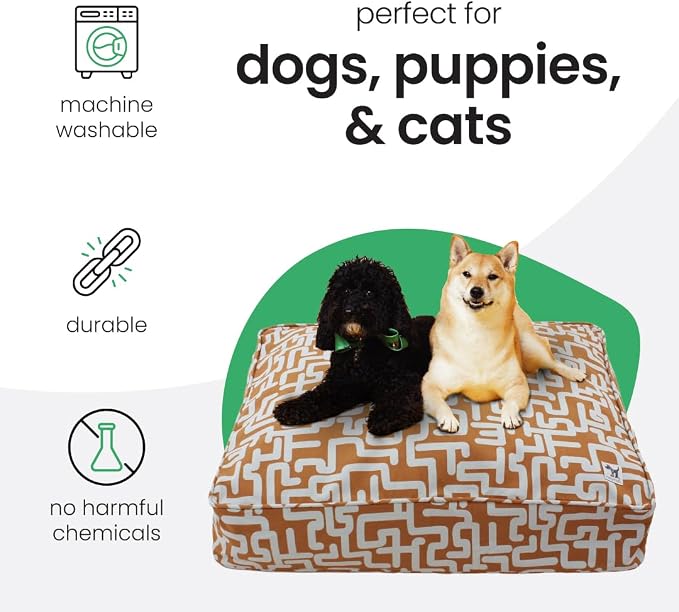 Molly Mutt Hypnotize Dog Bed Duvet Cover, GOTS-Certified 100% Organic Cotton Canvas Cover for Dog, Puppy, or Cat Bed, Durable, Washable, and Free of Harmful Chemicals, Huge, 36"x45"x5"