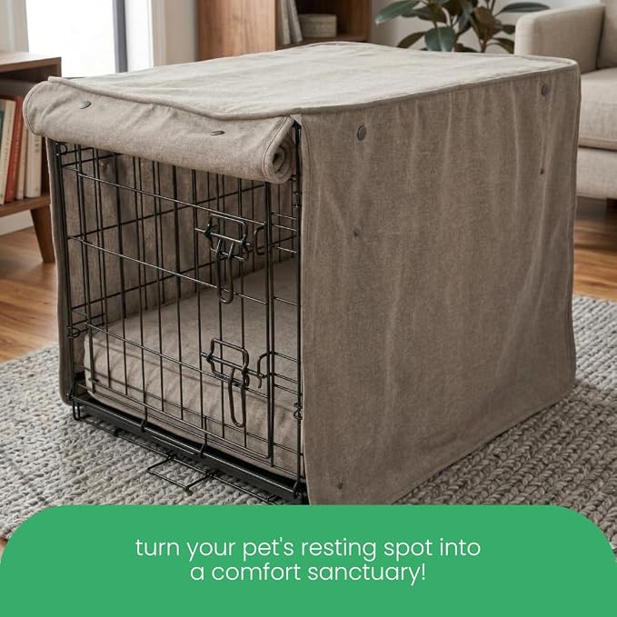 Molly Mutt Jupiter Dog Crate Cover, GOTS-Certified 100% Organic Cotton Canvas Cover for Dog or Puppy Kennel and Cage, Washable, Free of Harmful Chemicals, XXX-Large, Fits 54"x37"x45" Crate
