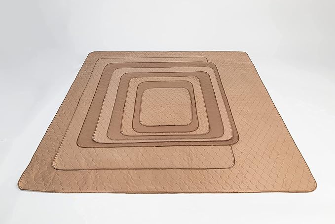 EZwhelp Reusable Dog Pee Pads - Waterproof Training Pads for Dogs - Washable & Sanitary - Rounded Corners - Laminated, Lightweight, Durable - Pet Essentials for Puppy Training and Whelping - 41" x 41"