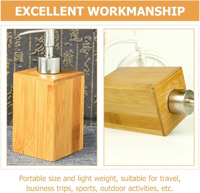 2 Pcs Soap Dispensers 250ml Refillable Pump Bottles Lightweight Hand Dispensers with Stainless Steel Pump Design for Bathroom and Hotel Use