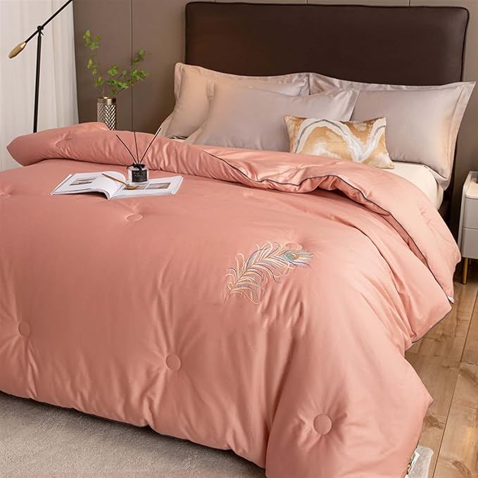 YSUEFIJO All Season Hypoallergenic Down Alternative Microfiber Comforter 79x91in, Winter Warm Machine Washable Quilts, Soft Cozy Bed Quilt Breathable Duvet Insert, Comforter for Boys Girls