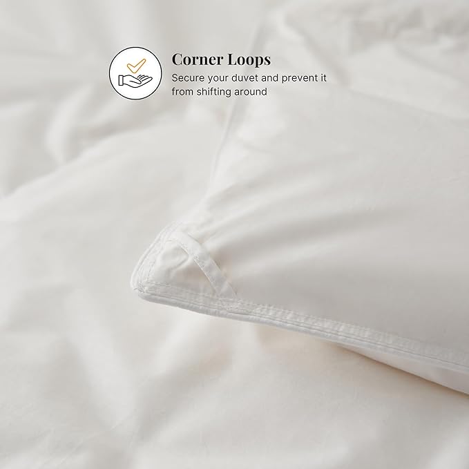 Ambassador Eco-Friendly Microfiber Comforter - 300 GSM Premium Gel Filling, Down-Like Insulation, 240TC Down-Proof Cotton Shell, Breathable & Sustainable, Seasons (Full/Queen)