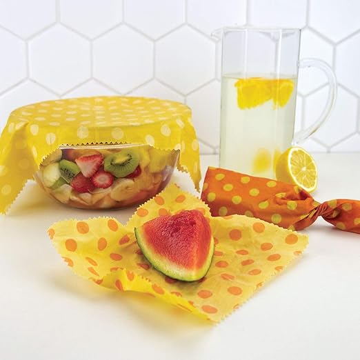 Mortier Pilon - Zero Waste Start Set of 9 Reusable Bags, 3 Beeswax Food Wraps and 12 Bamboo Straws