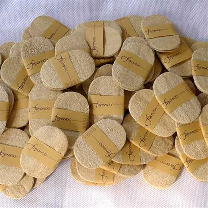 100% Natural Loofah Exfoliating Sponge (3 Pack) - Loofah Body Scrubber - Loofah Sponge - Organic Loofah - Exfoliating Body Sponge - Biodegradable Loofah - Bath Luffa Sponges - Exfoliating Loofah Pad