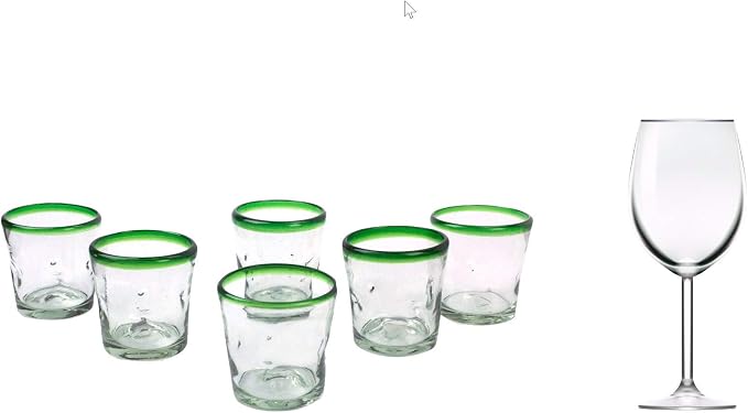 NOVICA 15788 Blown glass, 3.5" H x 3.5", green clear