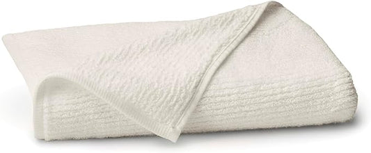 BOLL & BRANCH Turkish Ribbed Bath Towel - Cream - 100% Organic Turkish Cotton - Soft Absorbent Quick Dry Luxury Spa Bath Towel with Ribbed Texture - Durable Sustainable Comfort