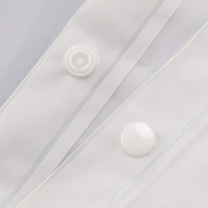 River Dream Plastic(PEVA) Snap in Shower Curtain Liner Replacement with Magnets Removable Liner (1, Plastic)