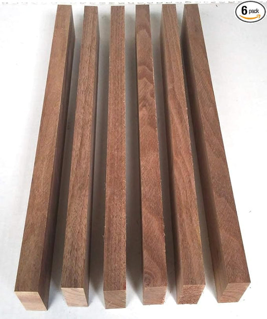 Woodchucks Wood Walnut 3/4 Inch x 2 Inch x 16 Inch Solid Hardwood Lumber as Cutting Board Wood (6 Pack)