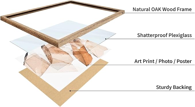 Monem Art Earthy Origami Paper Photography Print - Neutral Abstract Shapes Art Poster - Wall Decor for Living Room, Bedroom or Office - 12x16 Beige Framed Wall Art by Renee Stramel