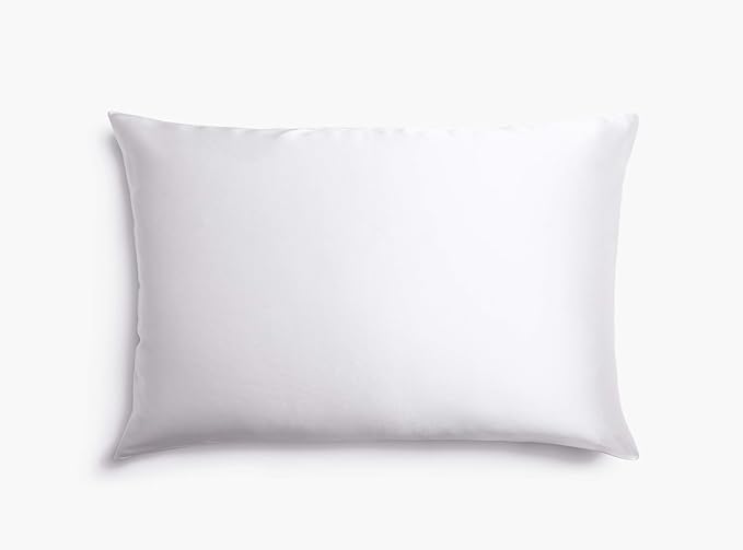 Vegan Satin Hydrating Beauty Pillowcase (White, Standard)