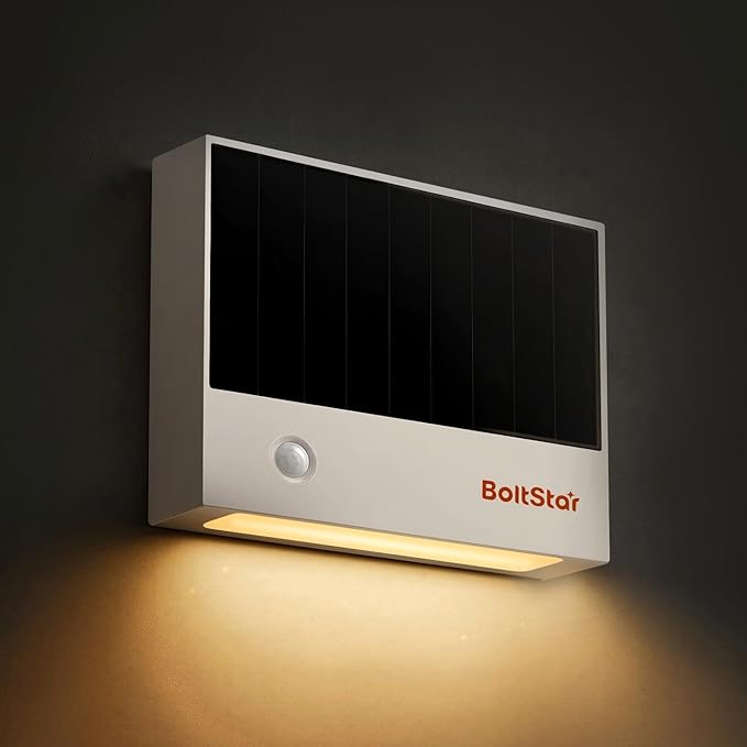 Solar Night Light Indoor: Motion Sensor Night Light with No Charging Needed, Magnetic Wall Mount for Stairway, 3000K Soft Warm Light for Bedroom, Bathroom, Livingroom, Hallways