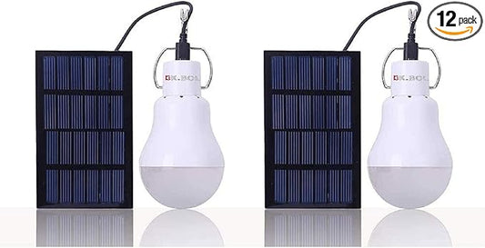 Solar Powered Light Led Bulb Solar Lights Camping Lamp Emergency Light Bulbs Solar Lamp for Home Shed Patio Garden Chicken Coop Barn Pet House Patio Path Deck Lantern