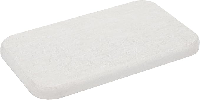 Adorila 2-Pack Diatomite Soap Dish - Instant Dry Bar Soap Holder for Bathroom & Kitchen Sink (White)