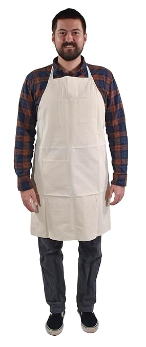 Sax Design Your Own Cotton Apron - 34 x 24 inches - Off White - 1389273