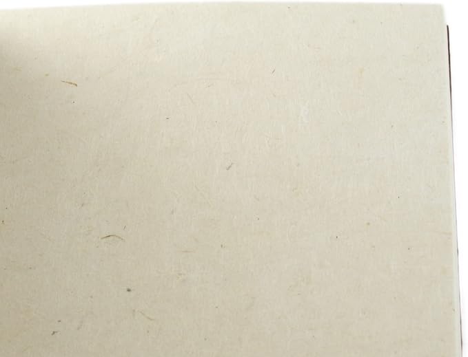 Nepali Companion 8.5x11 inch Notebook with Handmade Paper and Vegetable-Dyed Softcover, Vintage Composition Notebook for Office, School, and Home, Handcrafted in Nepal (Large, Terra Cotta)