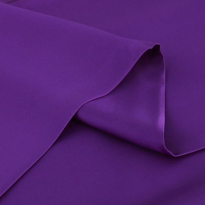 uxcell 1 Pack 100% Charmeuse Pure Silk Pillowcase for Hair and Skin, 350TC 19 Momme Soft Breathable Pillow Case with Hidden Zipper, Purple Silk Pillowcase Travel (14x20inch)